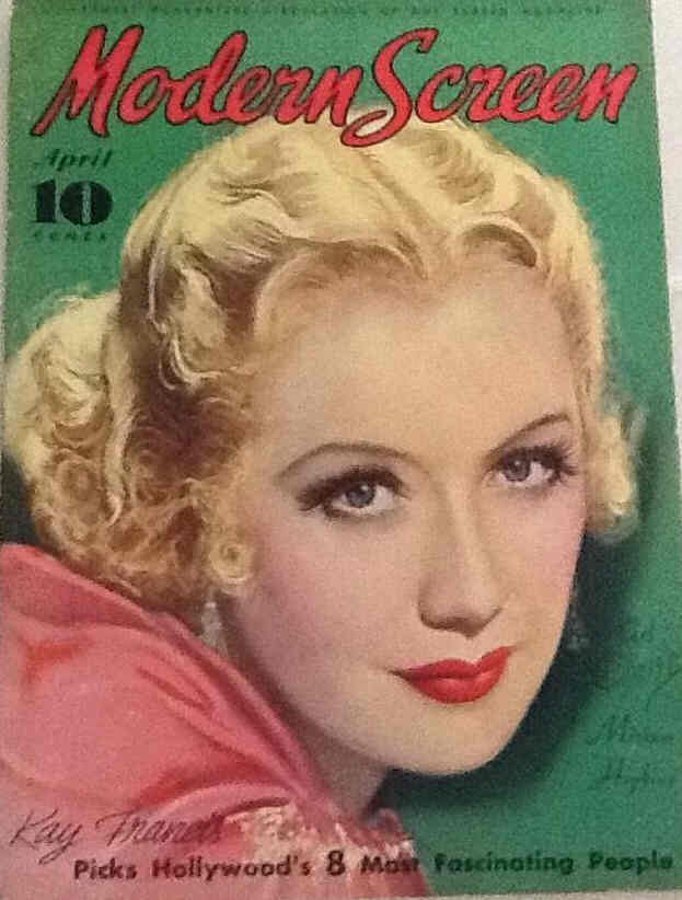 MODERN SCREEN magazine cover Issue 53 April 1935